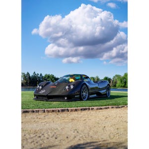 Pagani Zonda F Clubsport High Resolution Car Poster #001 - High Resolution Wall Art- Home Decor - Perfect Gift - No AI