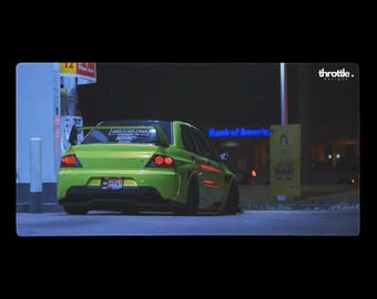Mitsubishi Evo 9 gamingmuismat #001 - grote en XL verlengde autobureaumat - antislip auto-ontwerp - soepele precisiebediening