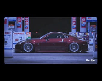 Nissan 350z gamingmuismat #003 - grote en XL verlengde autobureaumat - antislip auto-ontwerp - soepele precisiebediening