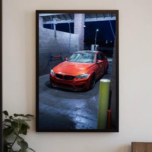 BMW F80 M3 Automotive Car Poster #001 - 8k+ Ultra Resolution Wall Art- Home Decor - Stunning Quality
