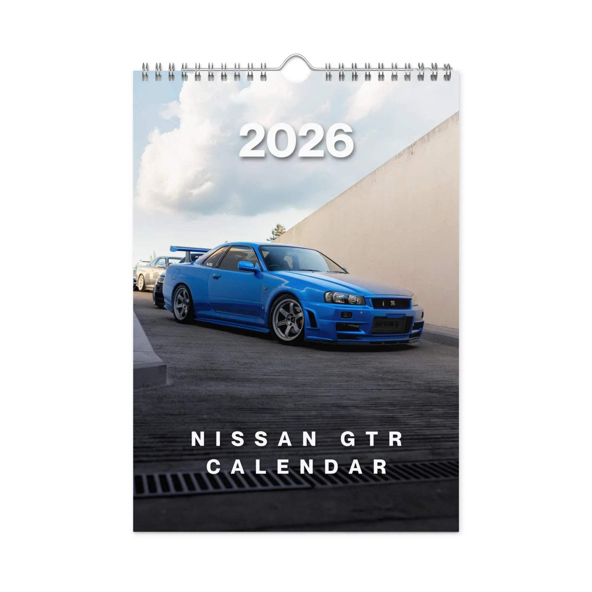 2026年カーカレンダー – 日産GTRエディション、JDMスーパーカー壁掛け