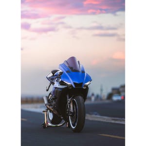 Yamaha R1 Motorcycle Poster #020 - High Resolution Wall Art- Home Decor - Perfect Gift - No AI