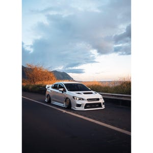 Slammed Subaru WRX Car Art Poster for Enthusiasts High Resolution #042