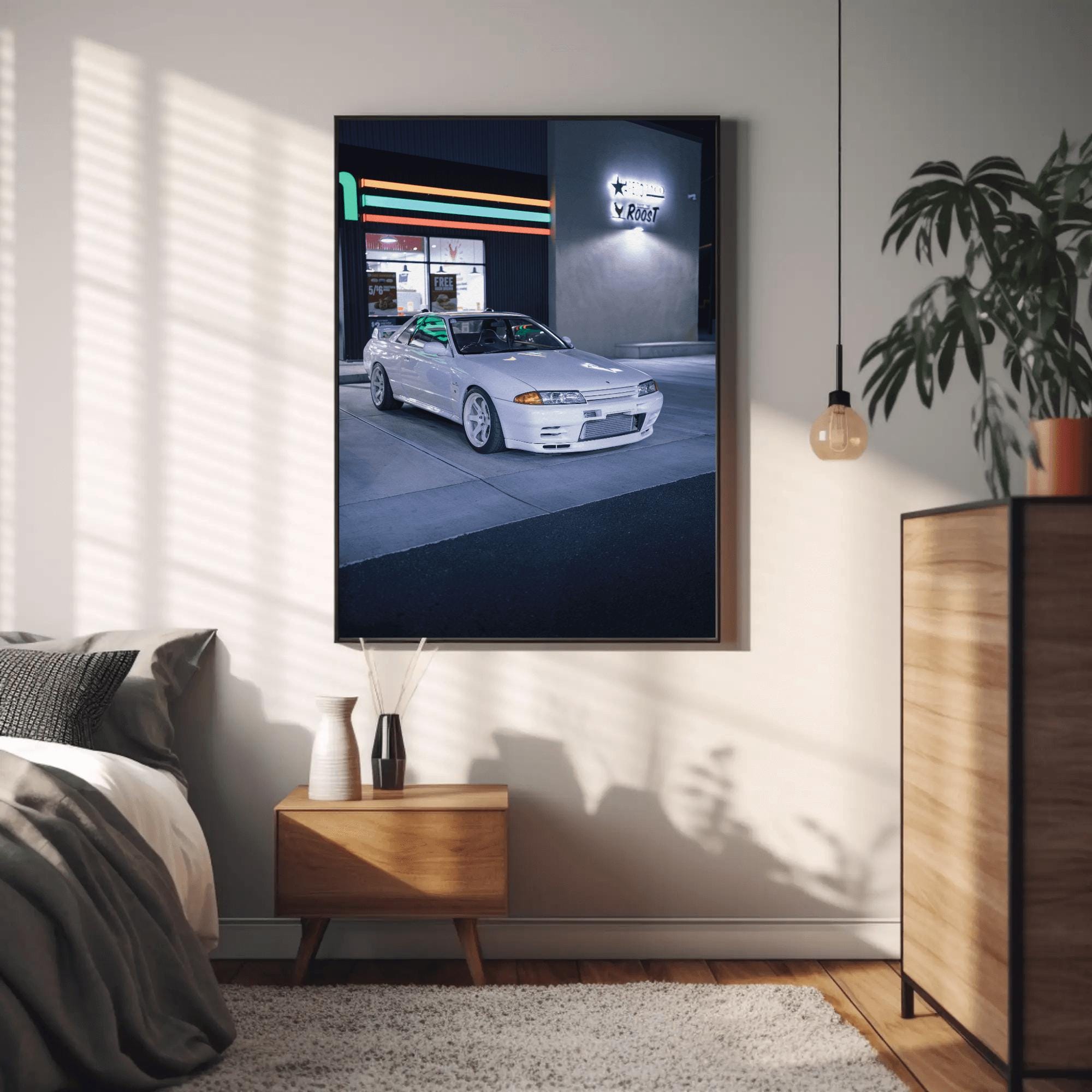 Nissan GTR R32 Skyline Automotive Car Poster #001 - 8k+ Ultra ...