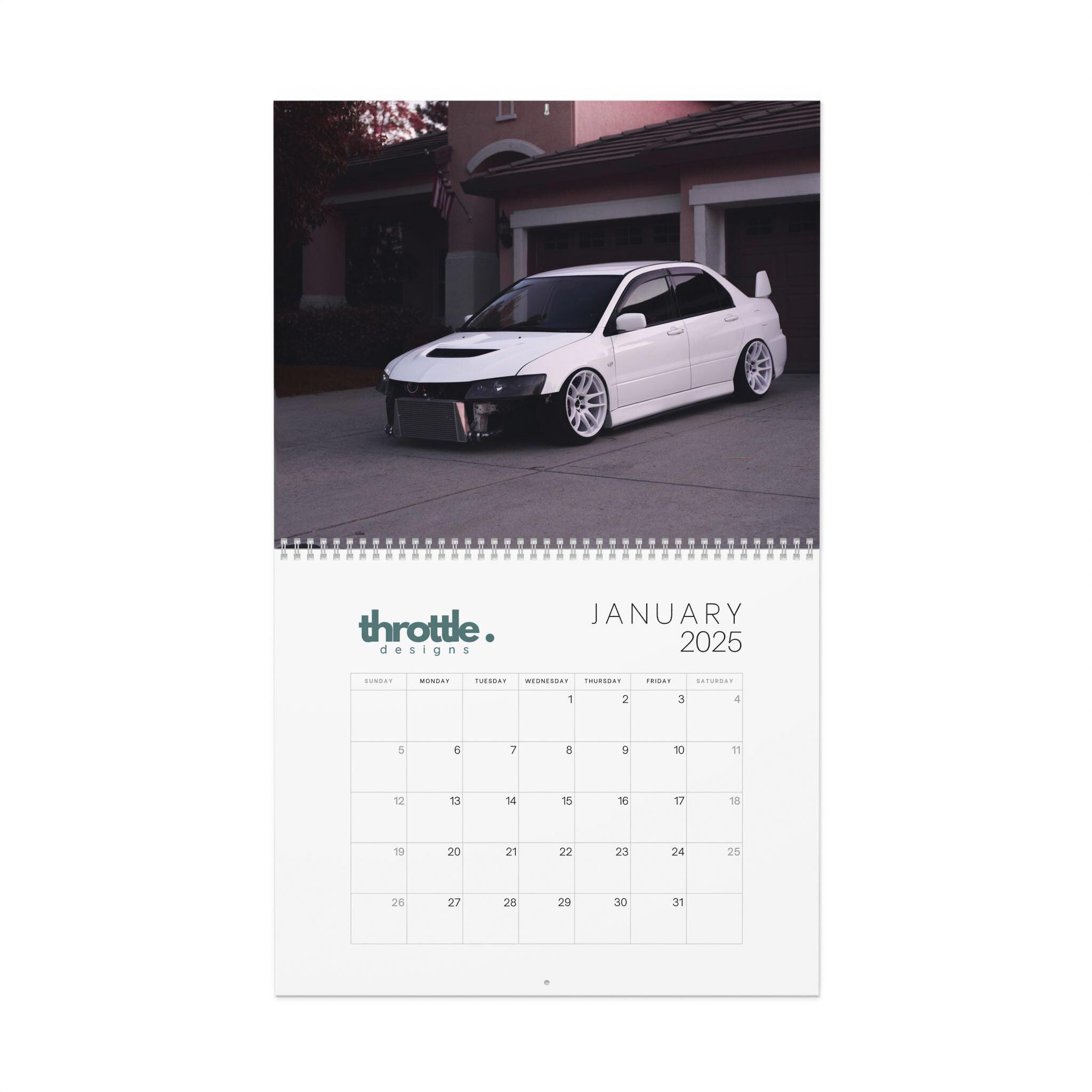 2025 JDM Automotive Car Calendar V1 Ultra HD Resolution Images