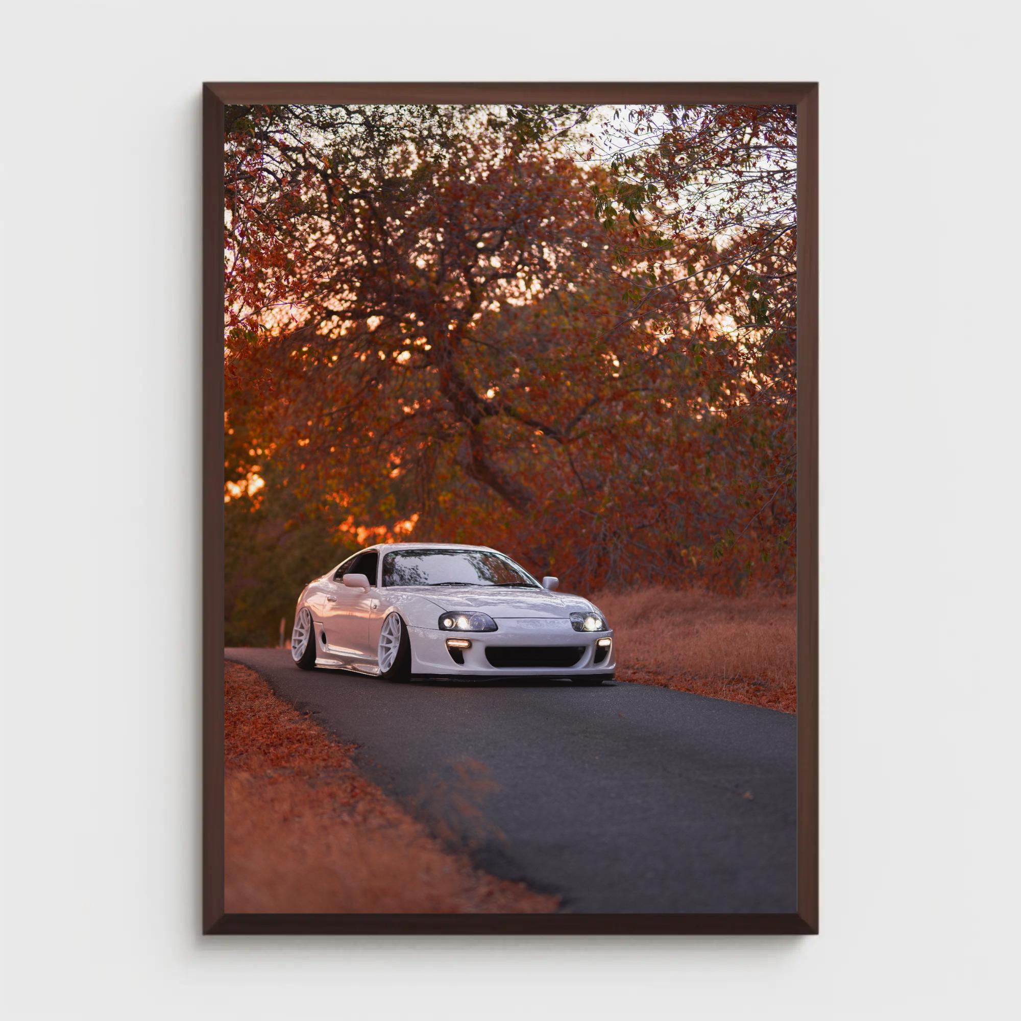 Toyota Supra MK4 Automotive Car Poster #026 - High Resolution Wall Art- Home Decor - Perfect Gift - No AI