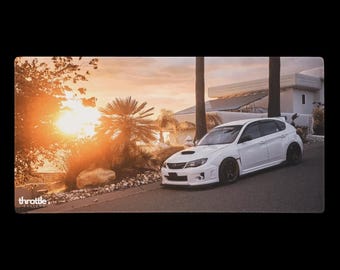 Subaru WRX STI-gamingmuismat #002 - grote en XL verlengde autobureaumat - antislip auto-ontwerp - soepele precisiebediening