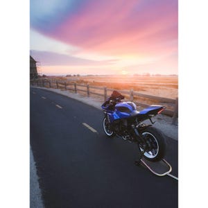 Yamaha R1 Motorcycle Poster #025 - High Resolution Wall Art- Home Decor - Perfect Gift - No AI