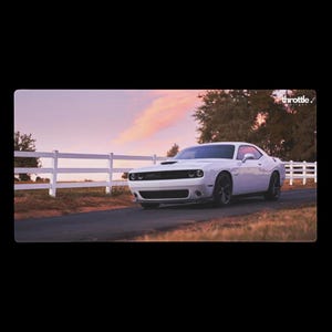 Dodge Challenger Gaming Mouse Pad #001 - Large & XL Extended Car Desk Mat - Non-Slip Automotive Design - Smooth Precision Control