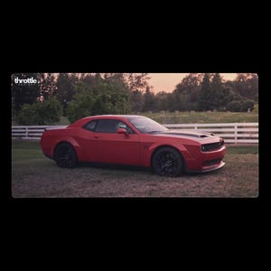 Dodge Challenger Hellcat Gaming Mouse Pad #001 - Large & XL Extended Car Desk Mat - Non-Slip Automotive Design - Smooth Precision Control