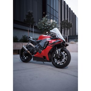 Yamaha R1 Motorcycle Poster #035 - High Resolution Wall Art- Home Decor - Perfect Gift - No AI