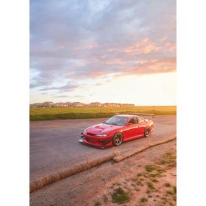 Nissan 240sx S14 Kouki Automotive Car Poster #006 - 8k+ Ultra Resolution Wall Art- Home Decor - Stunning Quality