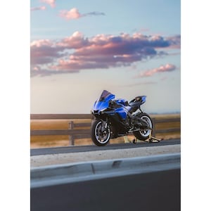 Yamaha R1 Motorcycle Poster #019 - High Resolution Wall Art- Home Decor - Perfect Gift - No AI