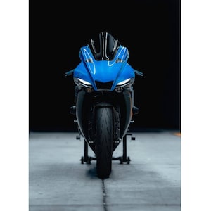 Yamaha R1 Motorcycle Poster #033 - High Resolution Wall Art- Home Decor - Perfect Gift - No AI
