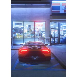 Lamborghini Huracan Automotive Car Poster #037 - 8k+ Ultra Resolution Wall Art- Home Decor - Stunning Quality