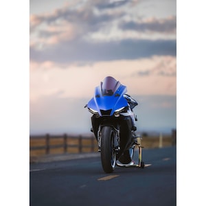Yamaha R1 Motorcycle Poster #021 - High Resolution Wall Art- Home Decor - Perfect Gift - No AI