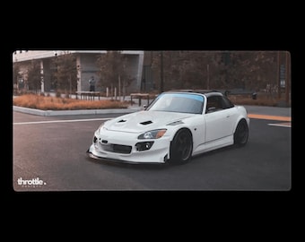 Honda S2000 gamingmuismat #002 - grote en XL verlengde autobureaumat - antislip auto-ontwerp - soepele precisiebediening