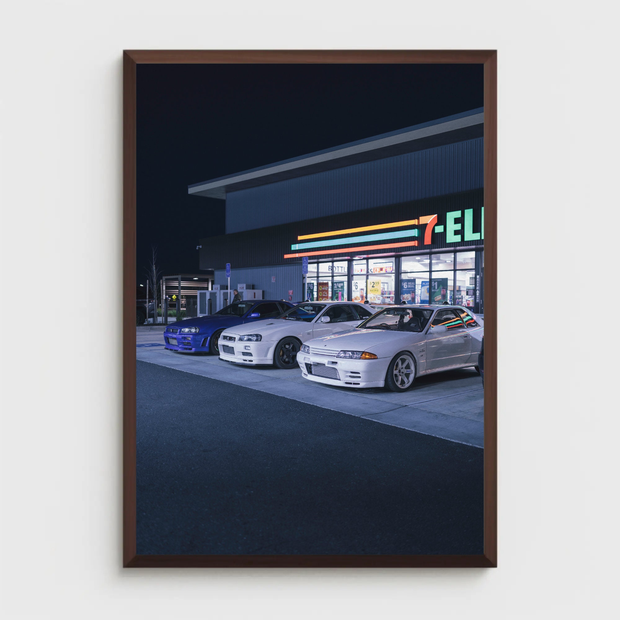 【貴重】NISSAN SKYLINEポスター4枚、本セット Fast & Furious R34 Skyline Digital Print | Brian's GTR Poster