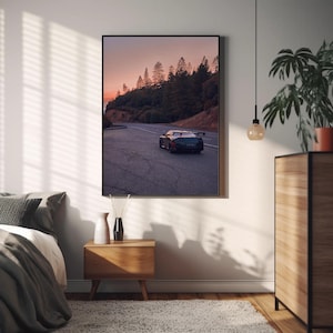 Nissan GTR R35 Automotive Car Poster #007 - High Resolution Wall Art- Home Decor - Perfect Gift - No AI
