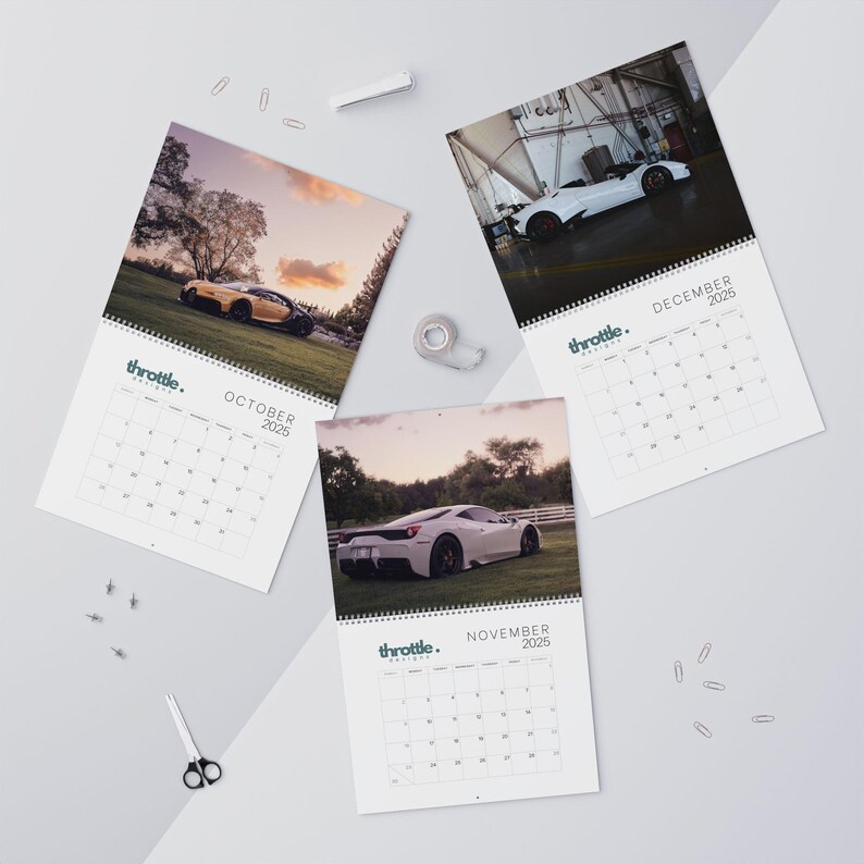 2025 Automotive Exotic Supercar Calendar Ultra HD Resolution Images