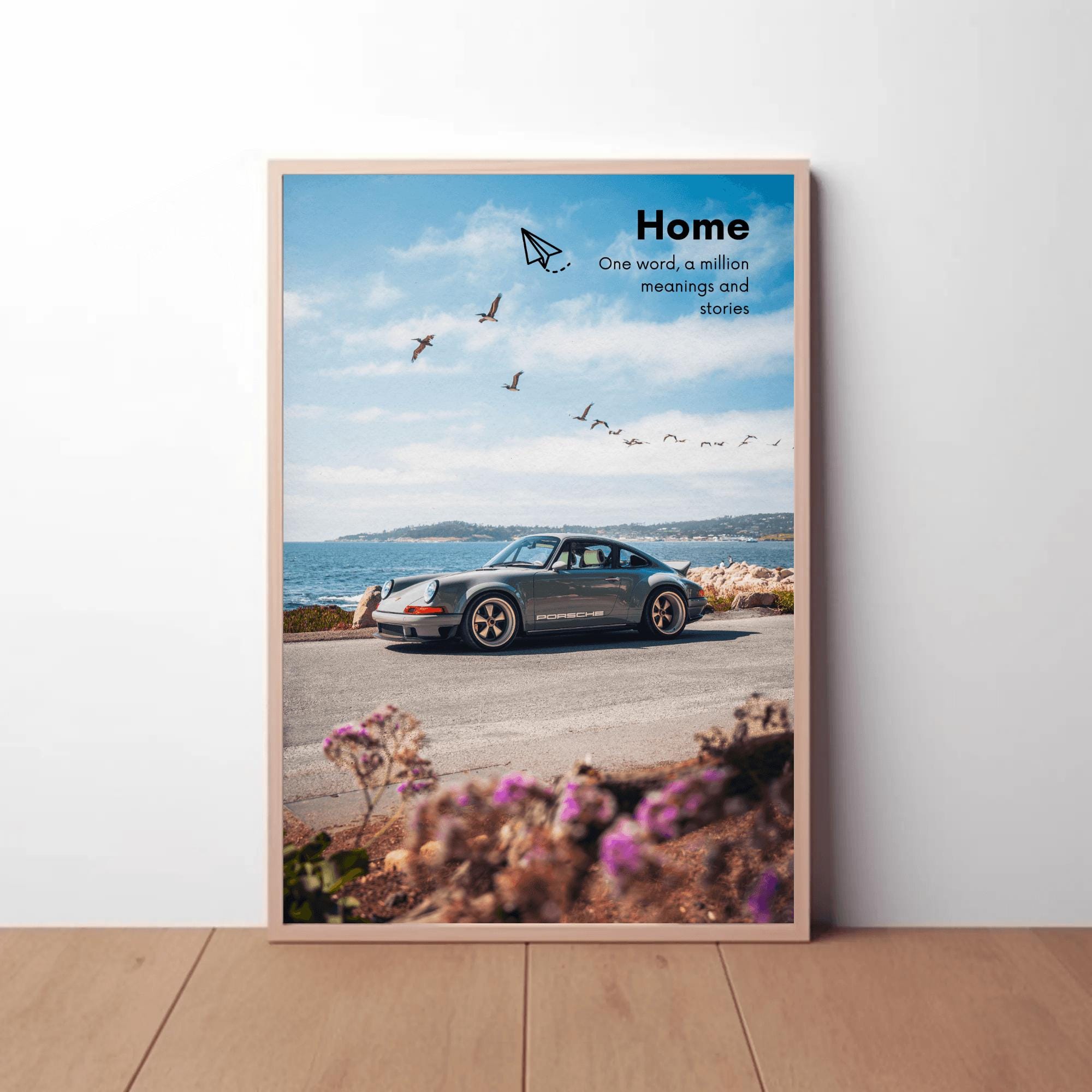 中井 Motivational Poster Porsche 911 Classic Inspiring Text #001
