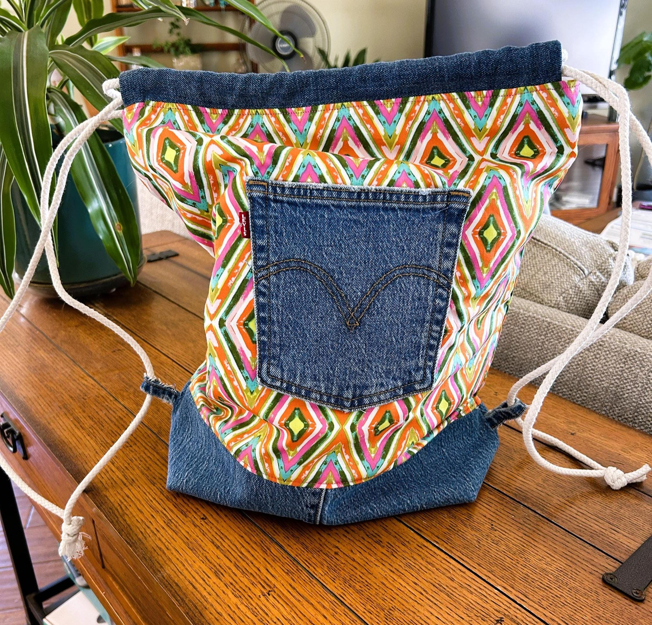 Dydaktik Boho Up Cycled Backpack Colorful Boho Backpack for Adventures | Bohemian, Hippie  main image 4