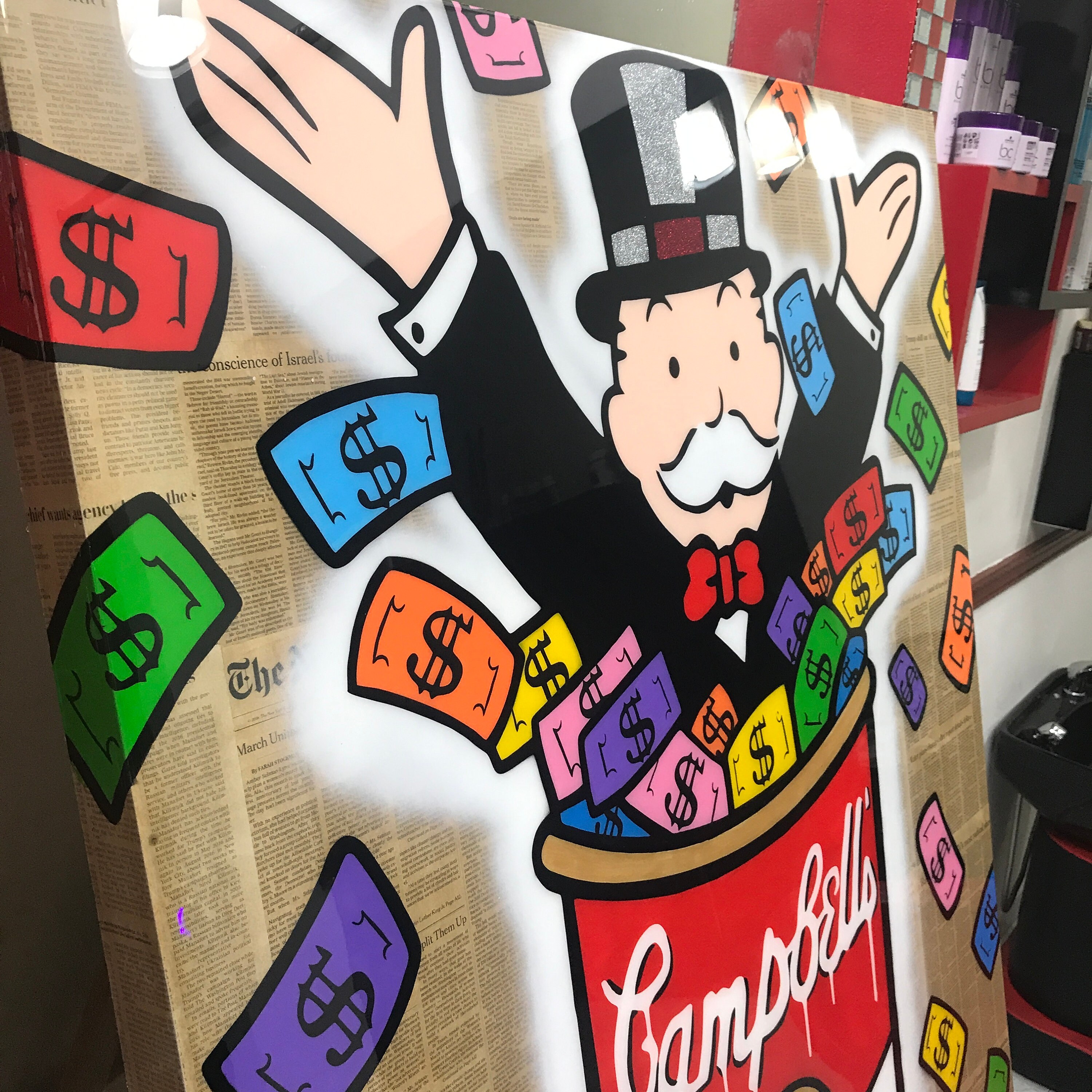Alec Monopoly CANVAS ART by Pieri Art Etsy