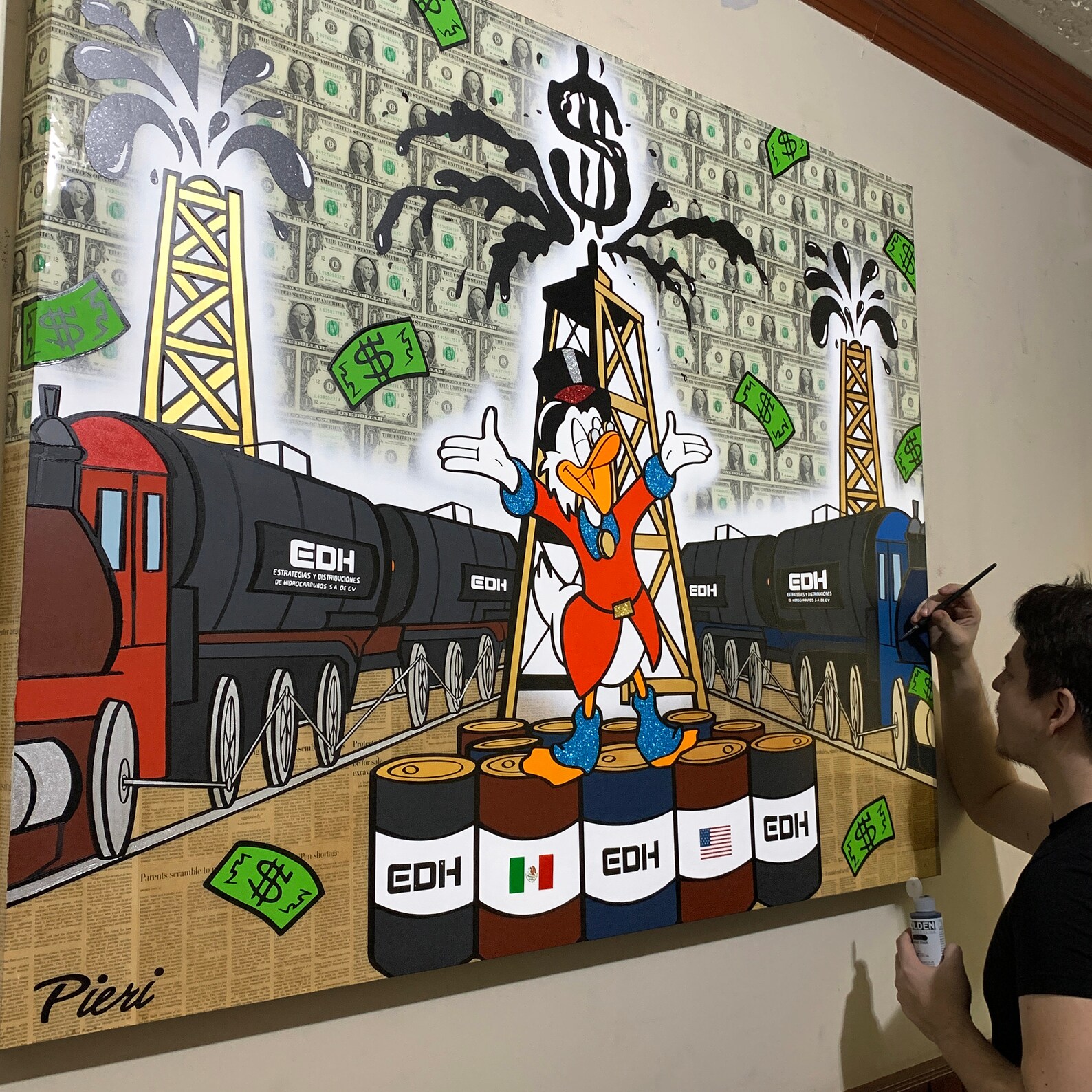 Alec Monopoly CANVAS ART by Pieri Art Etsy