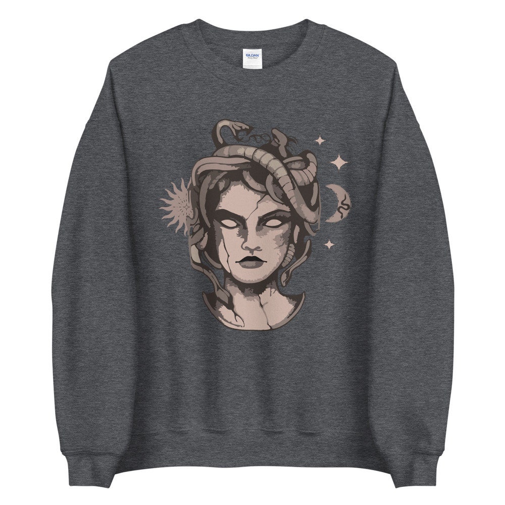 Dark Academia Clothing Medusa Sweatshirt Greek Mythology Shirt | Etsy