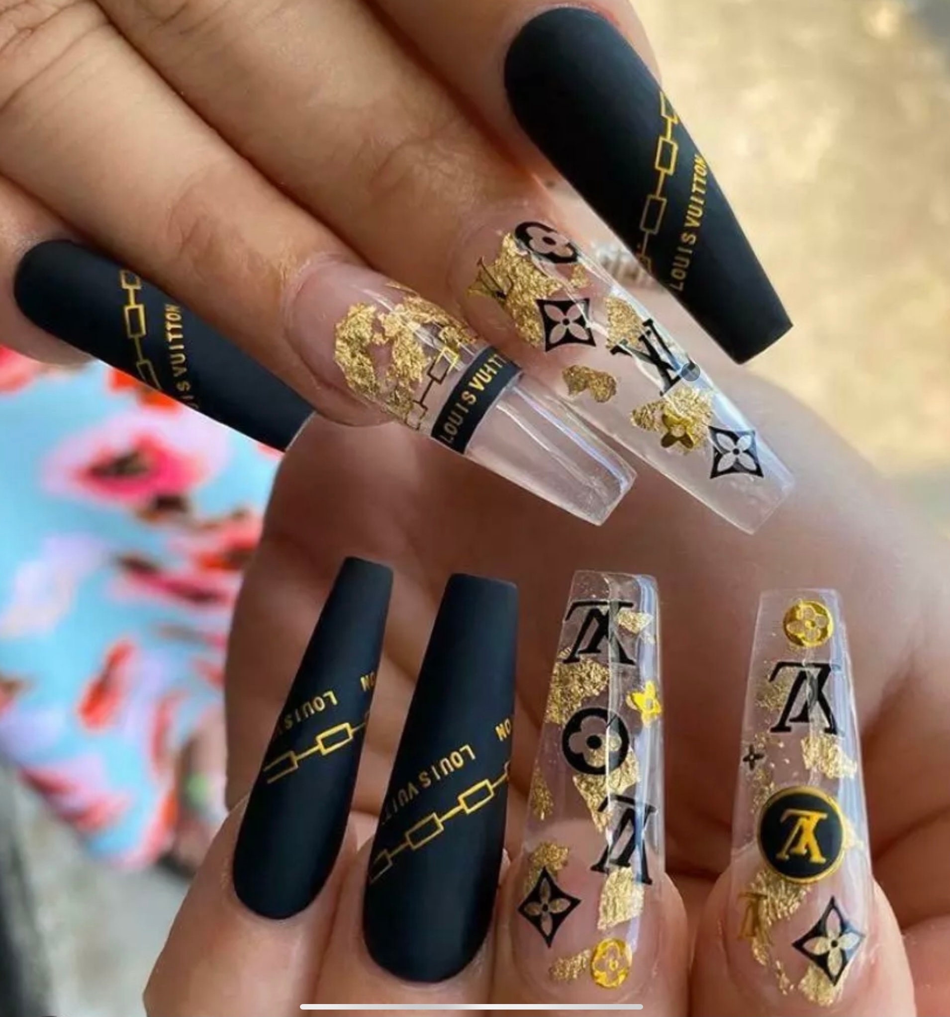 Luxury Nail Art Stickers Reflective Brand Long Lasting Quality Etsy