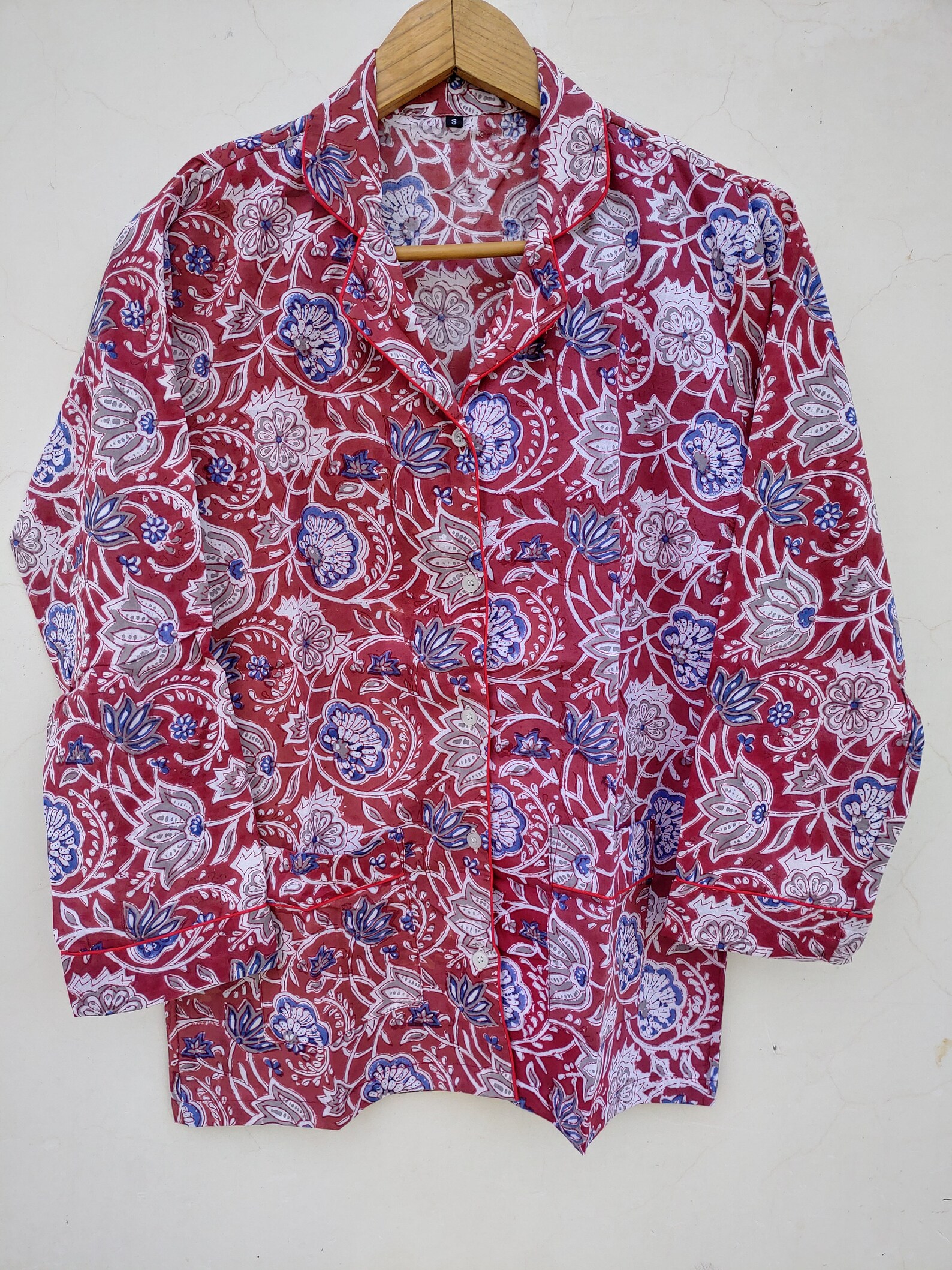 Indian Handmade Cotton Pajamas Set Women Wear Gifts for Her Etsy