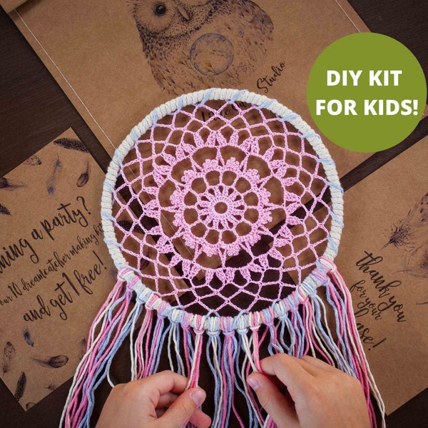 Gifts for girls age 11, birthday part activity kits, boho crafts, small dreamcatcher, diy dreamcatcher kit, craft kits for kids, boho crafts