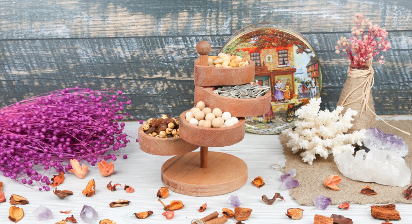 Four Layered Nut Holder Stand Perfect for Dips Snacks Nuts Etsy