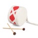 Toy Drum Set with Carry Strap and Mallets Montessori Kids Percussion Instrument Toy for Toddlers  Musical  Wooden Toy Drum Fun Drums Rhythm 