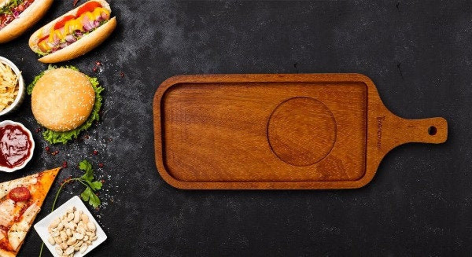Hamburger Presentation Tray Restaurant Style Serving Board for Etsy