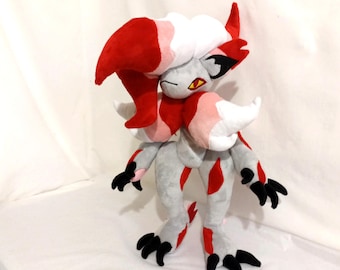 Favorite plush. Plush by reference. Sewing a plush toy to order. Plush toy inspired Zoroark according to a drawing. Custom Plush.