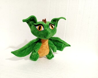小さな緑のドラゴンのぬいぐるみ、30センチ - Etsy 日本