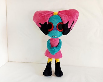 Peluche favorito. Cosí un peluche por encargo. Peluche según un dibujo. Peluche personalizado. Inspirado en Poppy, el personaje de Dendy's World.