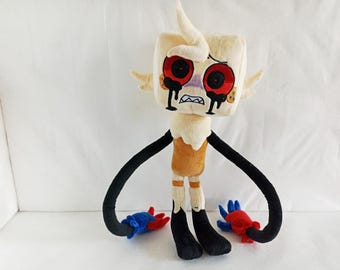 Mi peluche favorito. Cosí un peluche por encargo. Inspirado en Twisted Goob, el personaje del videojuego Dendy's World.