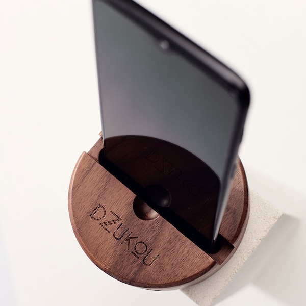 Bamboo Phone Stand & Holder | Sound Amplifier | Business Card Holder