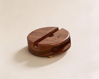 Supporto per telefono in legno - Amplificatore audio - Porta biglietti da visita - Accessori da scrivania