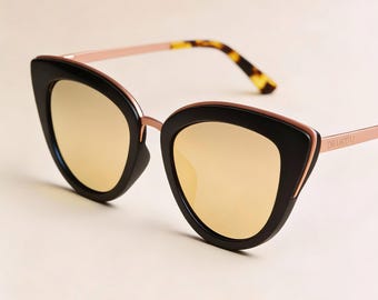 Women's Wooden Sunglasses | Eco-Friendly Polarized Cateye | Water-Resistant Wood Frame