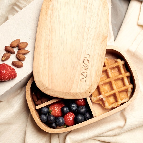 Wooden Bento Box | Children Lunch Box | Rubber Wood | 500 ml | Eco Friendly | Sustainable