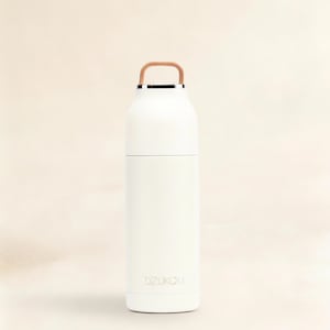 Edelstahl Thermoskanne 350 ml | Beige | Auslaufsichere Thermosflasche