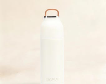 ステンレス製魔法瓶 350ml | ベージュ | 漏れ防止断熱フラスコ