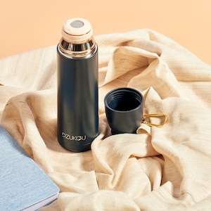 Stainless Steel Thermos Flask 350 ml | Black | Leakproof Insulated Flask