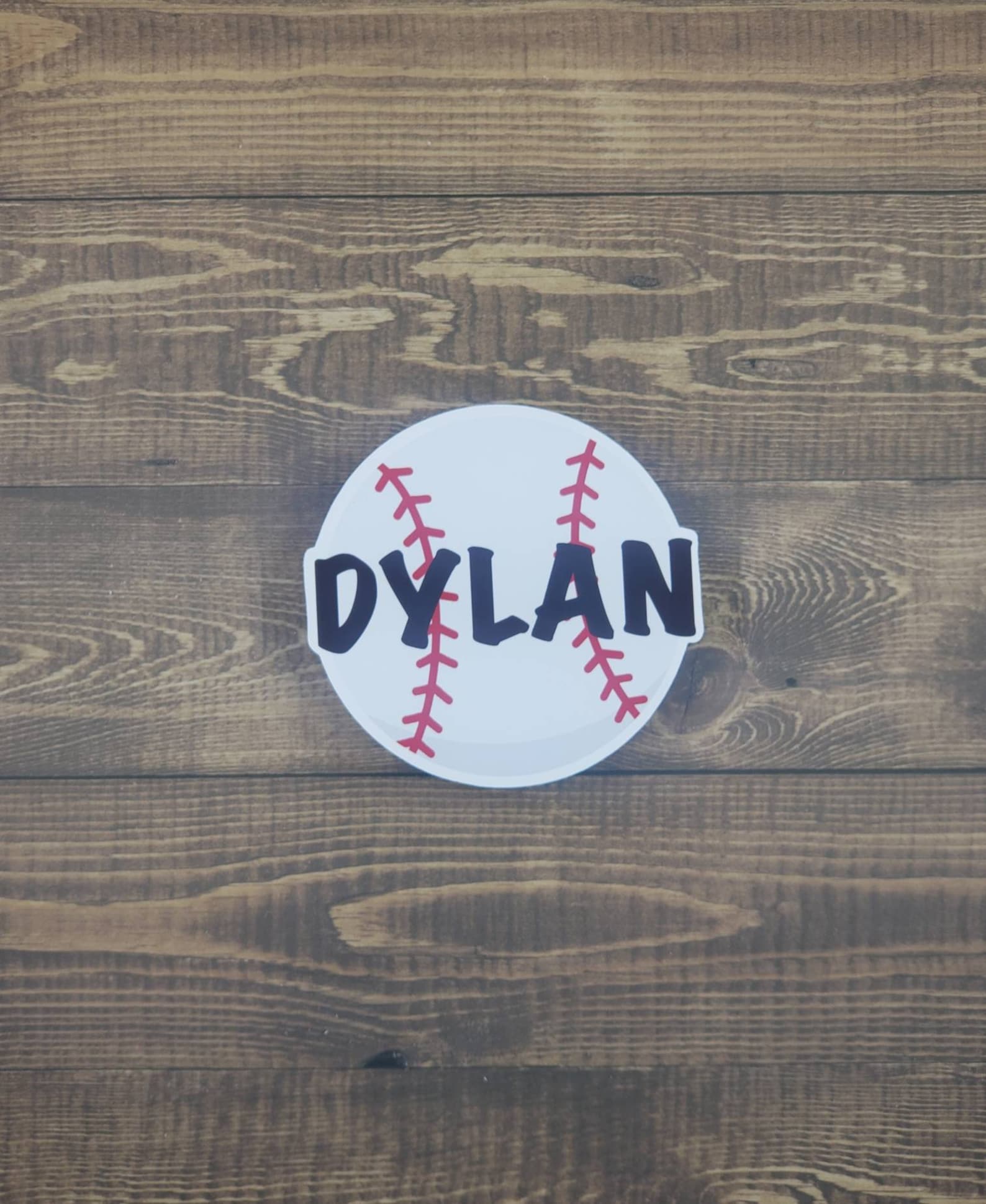 Personalized Baseball Sticker Etsy