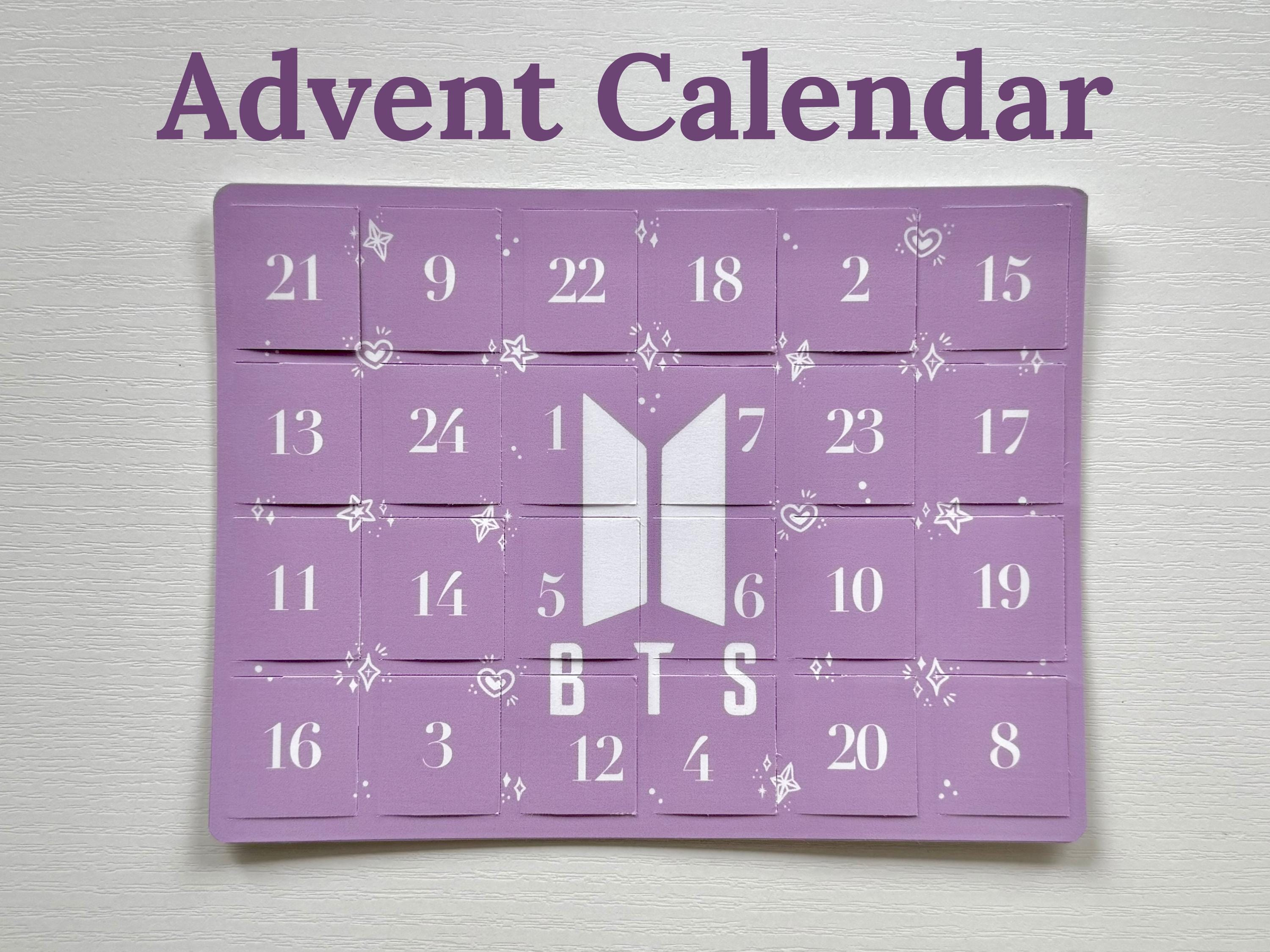 公式　BTS 2021アドベントカレンダー 開封レビュー】BTS アドベントカレンダー「BTS FESTA D-DAY CALENDAR