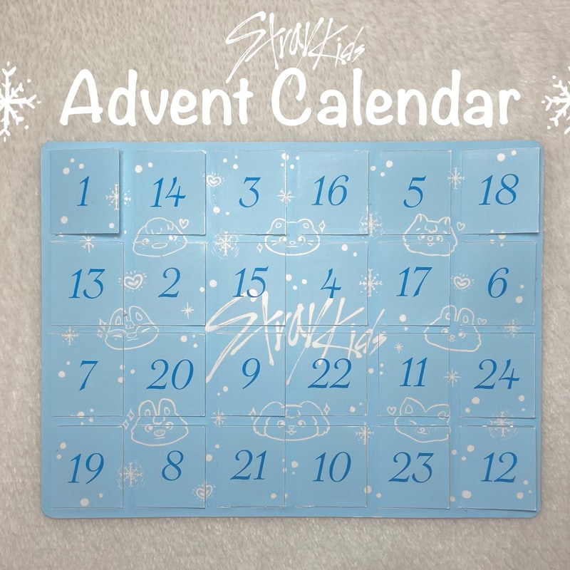 WAVESTEEᵀᴹ Stray Kids Christmas Advent Calendar – 24 Days Blind Box Acrylic Gifts main image 0