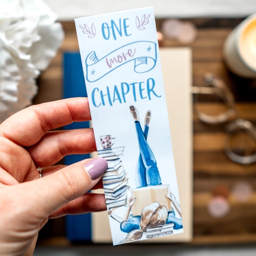 Just One More Chapter Bookmarks for Books Personalized Etsy